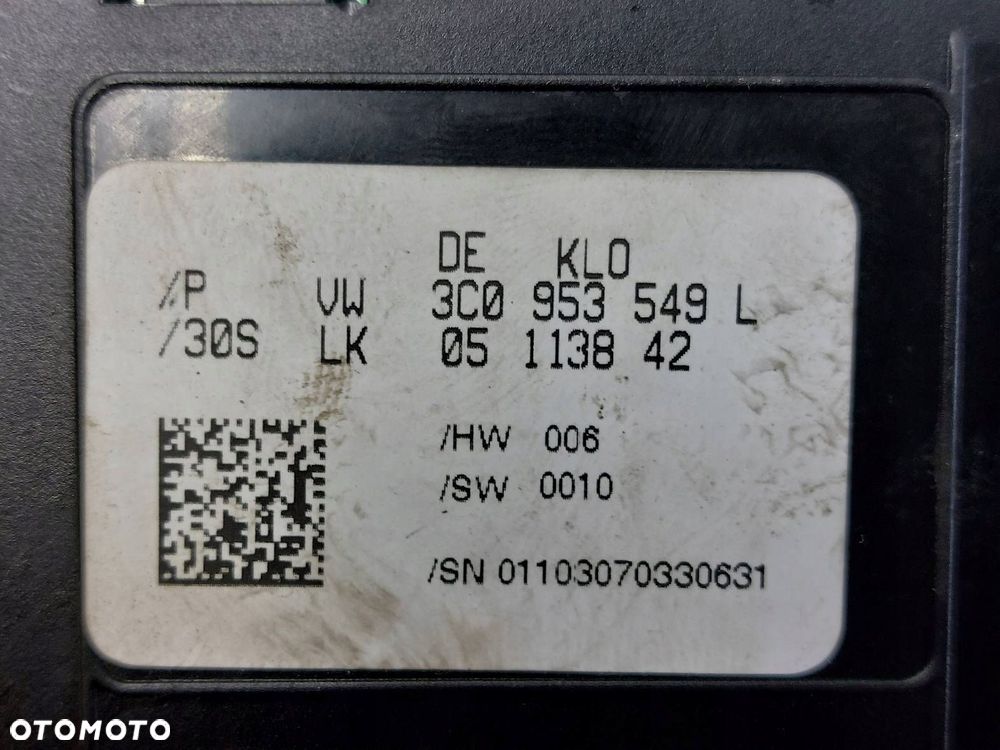 MANETKA PRZEŁĄCZNIK ZESPOLONY PASSAT B6 3C9953513C 3C9953507AH - 7