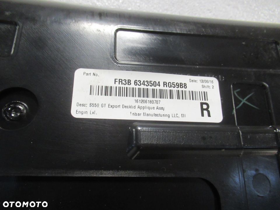 BLENDA KLAPY TYŁ TYLEJ FORD MUSTANG VI 6 FR3B-6343504 2014-2017 - 7