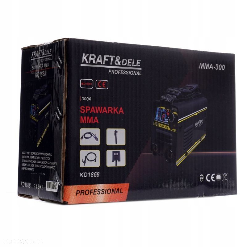 KRAFTDELE SPAWARKA INWERTOROWA WYŚWIETLACZ LCD TIG LIFT 20-330A KD1868 - 12