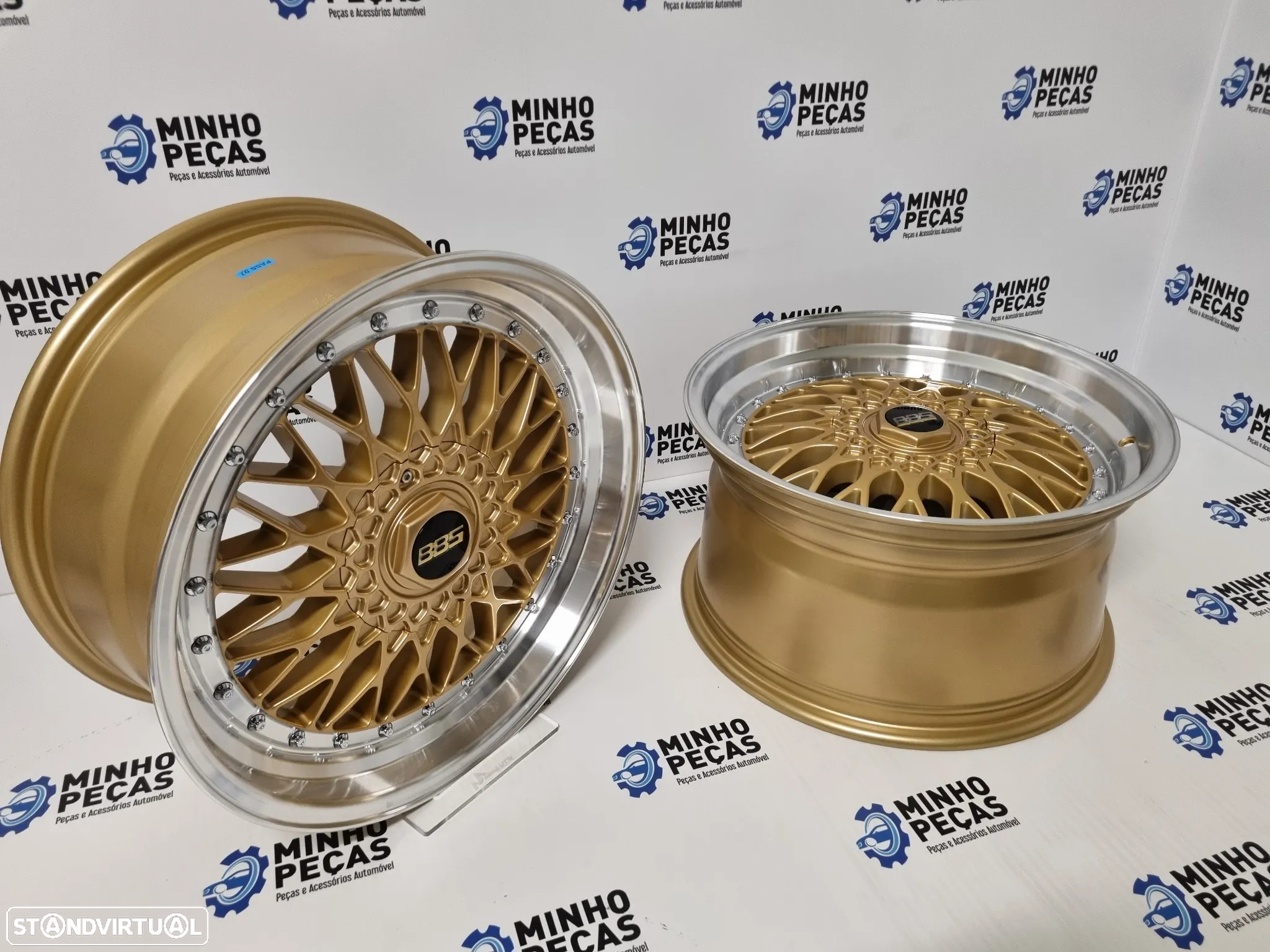 Jantes Look BBS RS em 18 (5x112 | 5x120) Gold Aba Polida - 6