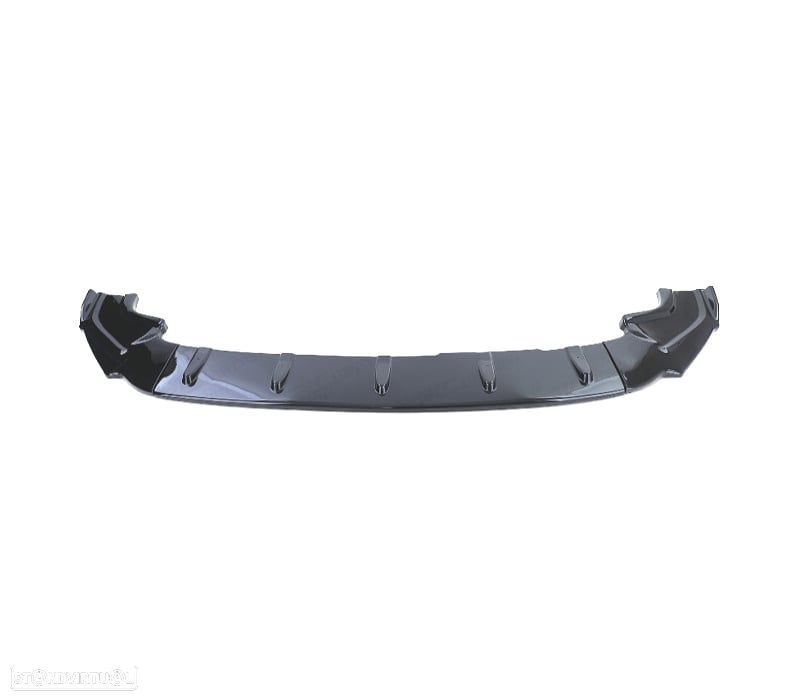 SPOILER LIP FRONTAL VOLKSWAGEN VW GOLF 7.5 17-20 LOOK CLUBSPORT PRETO BRILHANTE - 3
