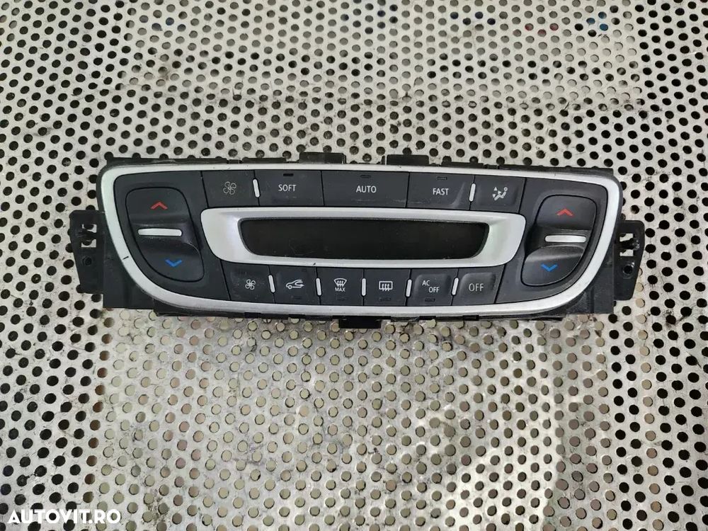 Panou Modul Clima Dublu Climatronic Incalzire Renault Scenic 3 Grand Scenic 3 An 2008-2009-2010-2011-2012-2013-2014-2015 Cod 275100026R Dezmembrez Renault Grand Scenic 1.5 Dci An 2009-2010-2011-2012 Manual 6+1 Trepte 2x4 - 3