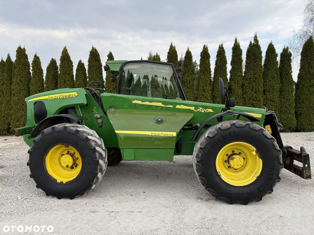 John Deere 3420 / TELESKOPOWA / 7 METRÓW / SZYBKA I MOCNA / BEZ DPF I ADBLUE / SPROWADZONA Z NIEMIEC / ŁADNIE UTRZYMANA / ORYGINAŁ / KLIMA / 33.7 26.6 42.7 38.7 531-70 532-70 735 741 634 3400 - 11