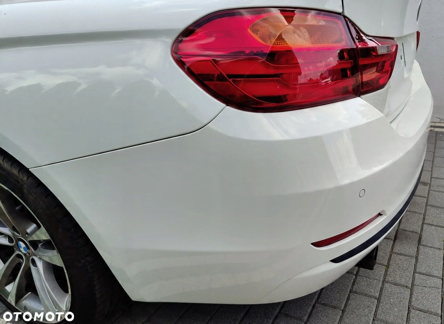 BMW 4 IV F32 ZDERZAK TYLNY SPORT LINE 300 ALPINWEISS 4 PDC - 5