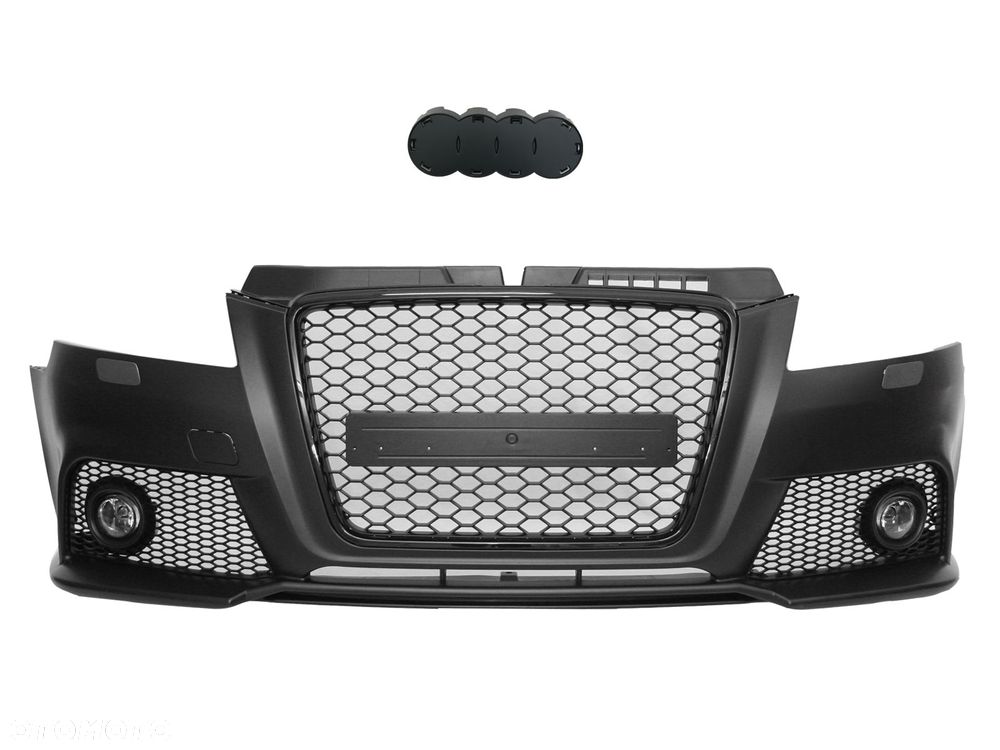 ZDERZAK PRZOD kpl KRATKI GRILL TUNING RS3 S3 S LINE AUDI A3 8P0 LIFT 2008- - 2