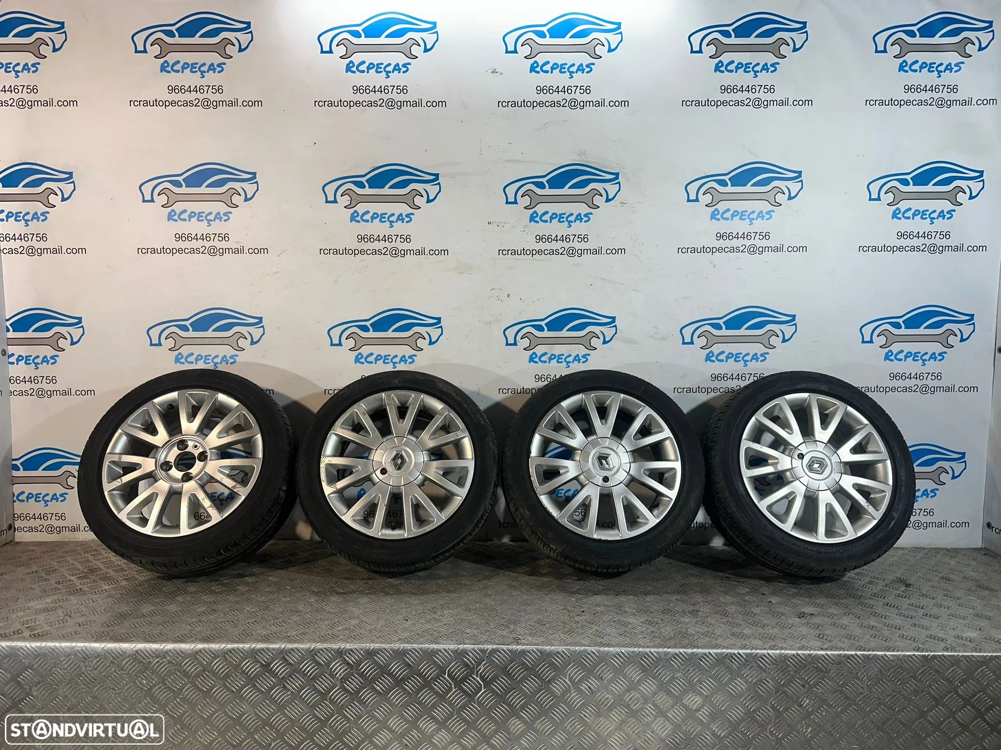 .Conjunto Jantes 16 Canasta Renault Clio 3 MK3 ET43 6.5J 4x100 8201075834 - 1
