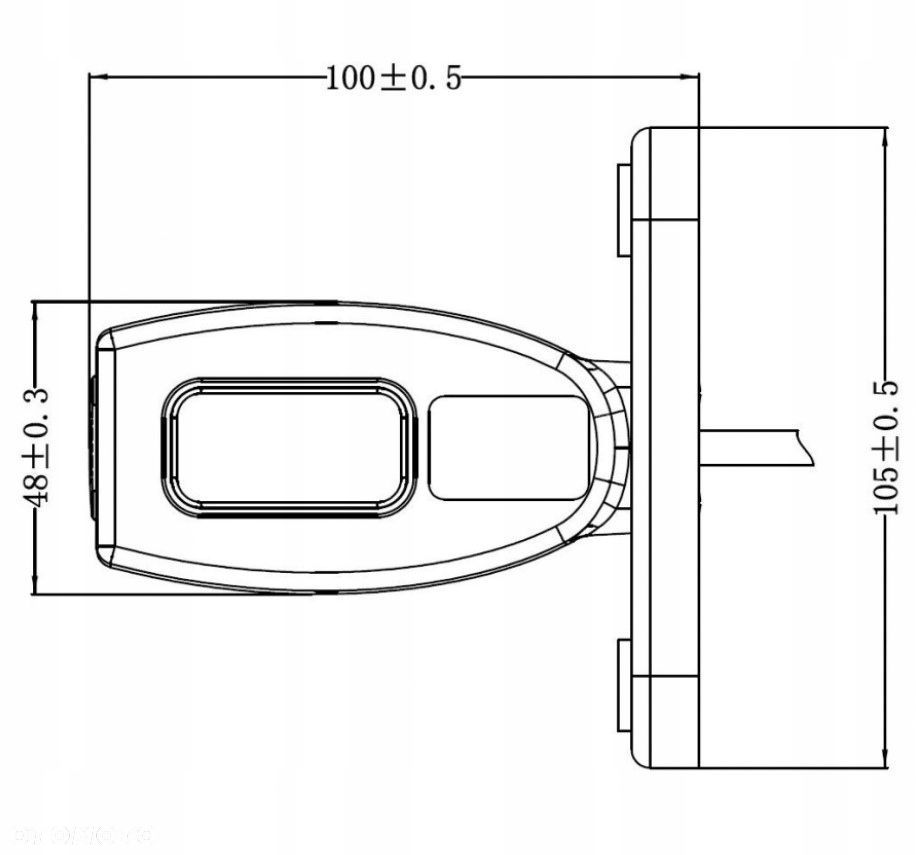 lampa obrysowa kmr8 led 100mm 12/24v uniwersalna - 4