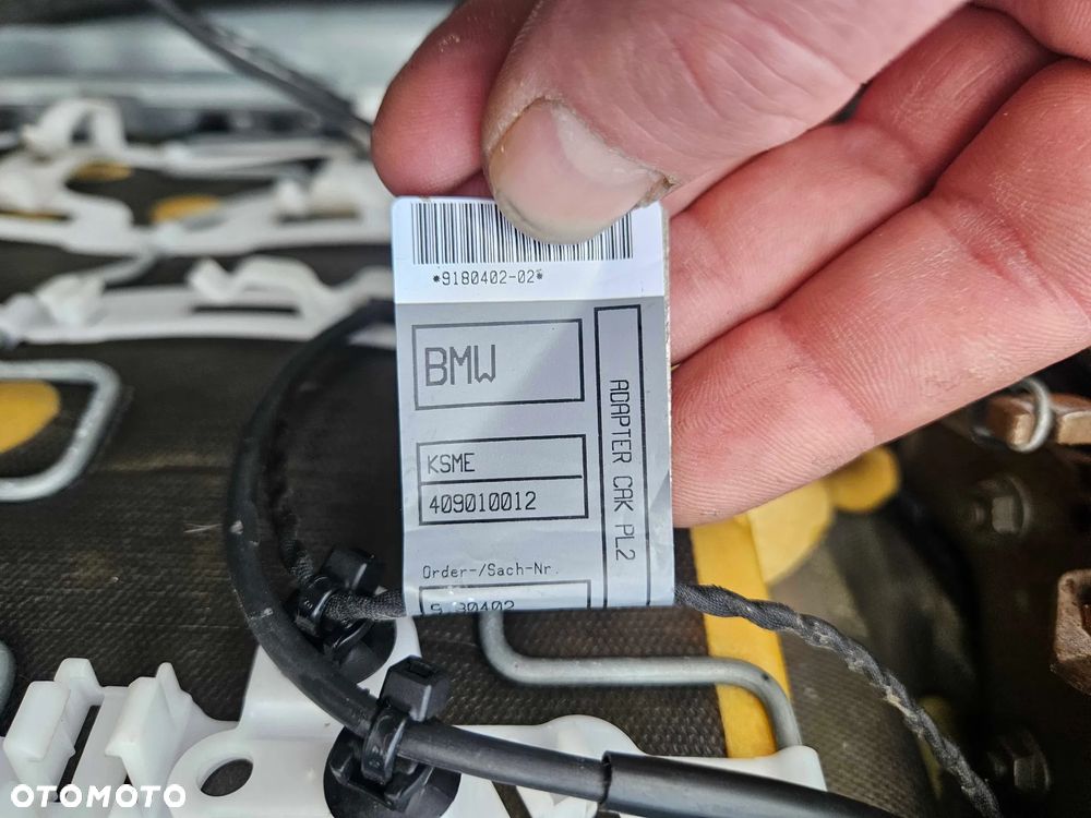 Fotel Kierowcy Siedzenie Welur Czarny Zagłówek BMW 3 E90 E91 2009r Lift LCI - 40