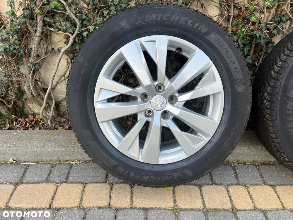 FELGI ALUFELGI ALUMINIOWE 17 7J ET42 OPONY KOŁA  215 65 17 MICHELIN ALPIN 7  2024  ROK 7mm PEUGEOT 3008 5008 II LIFT SUPER ZESTAW - 2