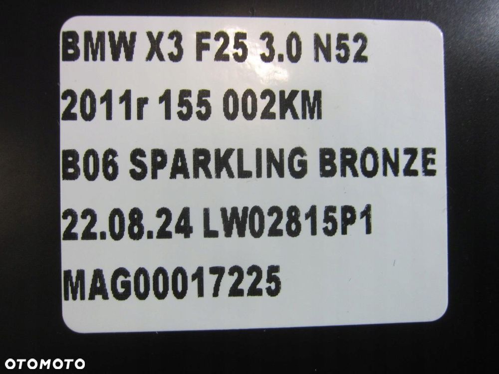 BMW X3 F25 X4 F26 SCHOWEK KONSOLI DESKI 9212921 KIEROWCY CZARNY 51459212921 - 8
