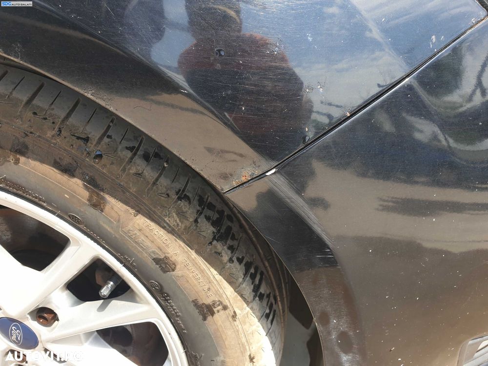 Aripa Dreapta Fata cu Inceput de Rugina Ford Focus 3 FL Facelift 2014 - 2018 Culoare FF Panther Black [K6409] - 3