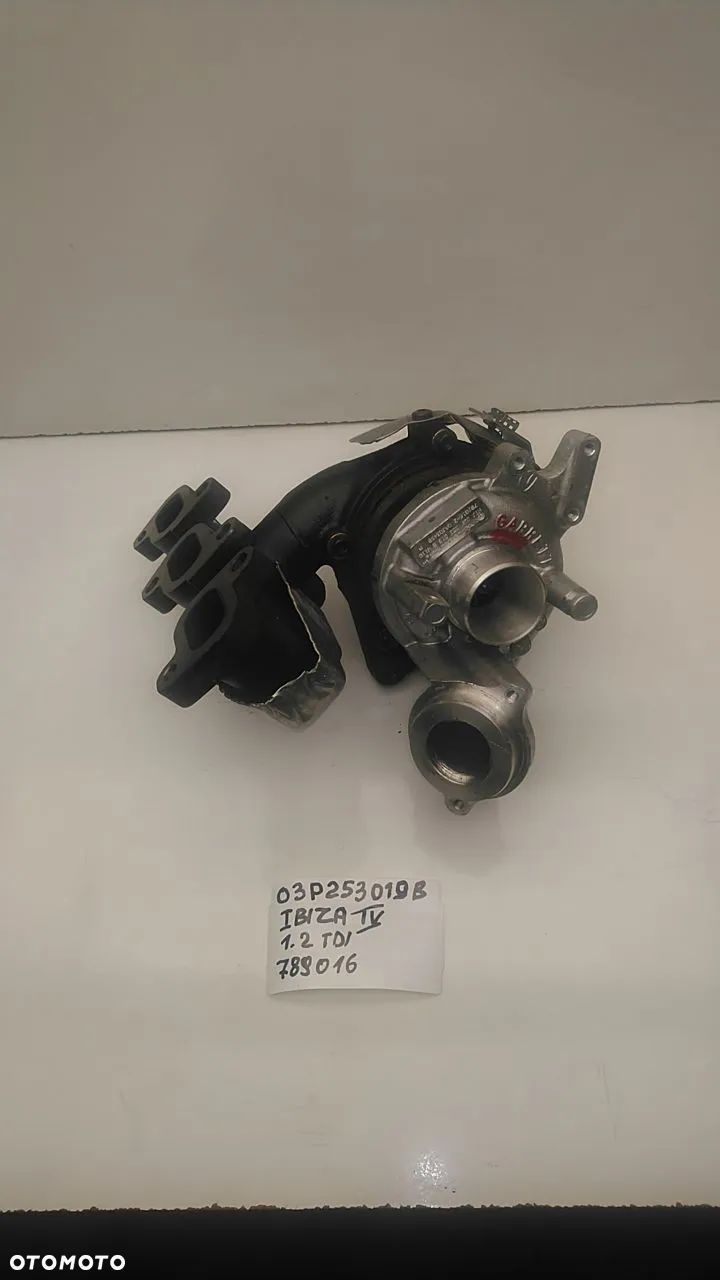 TURBOSPRĘŻARKA 1.2 TDI 75KM CFWA 03P253019B 789016 IBIZA IV - 1