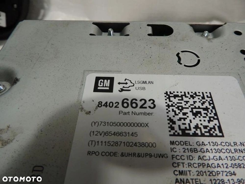 RADIO RADIOODTWARZACZ CD NAVI 950 OPEL MOKKA 84026623 42356784 1347405 - 7