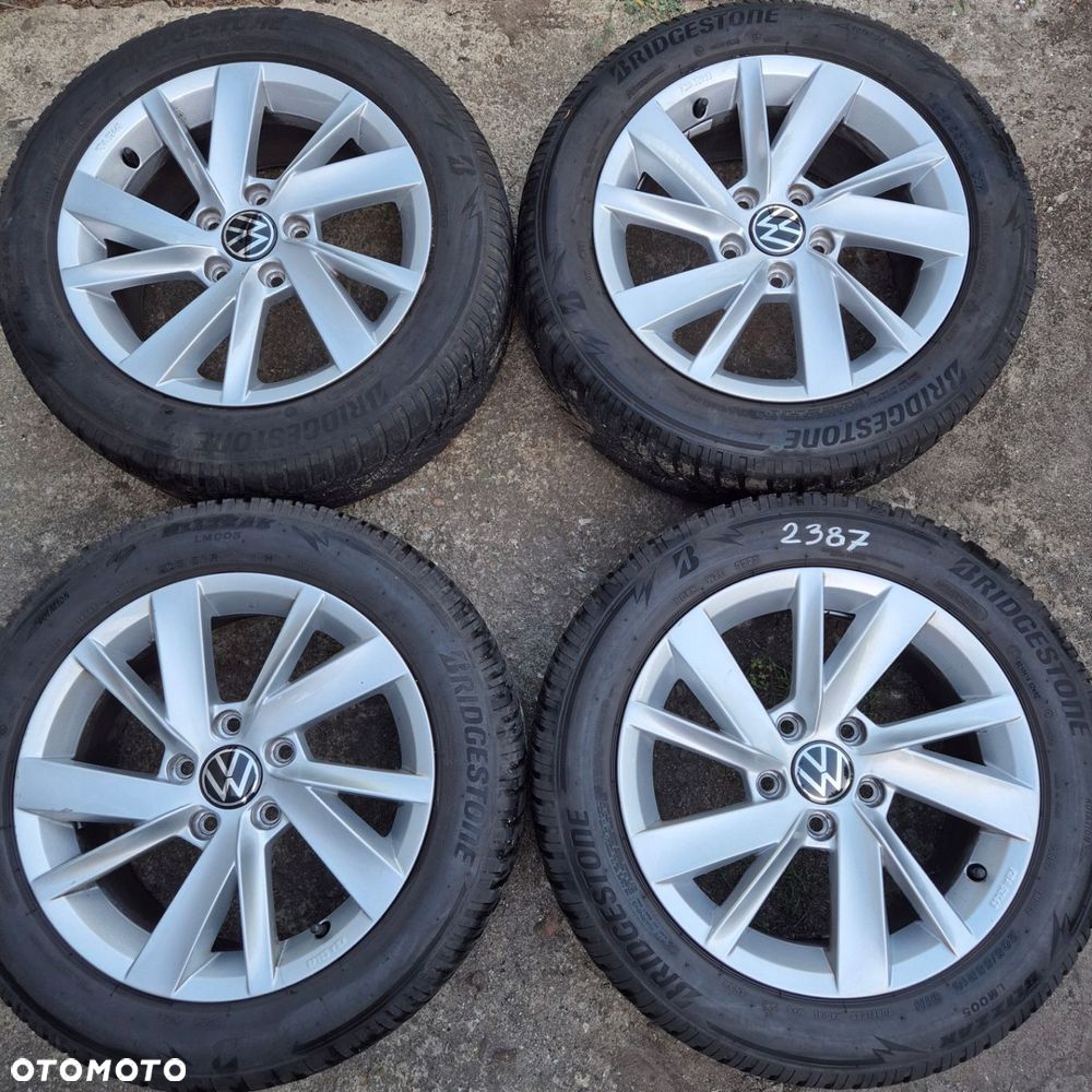 ZIMA KOŁA 205/55 R16 ORYGINAŁ VW GOLF CADDY PASSAT TOURAN BRIDGESTONE 2022r - 1