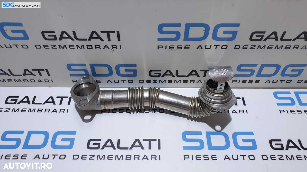 Teava Conducta Racitor Gaze EGR Citroen C3 2 1.6 HDI 2009 - 2016 Cod 9803250080 - 1