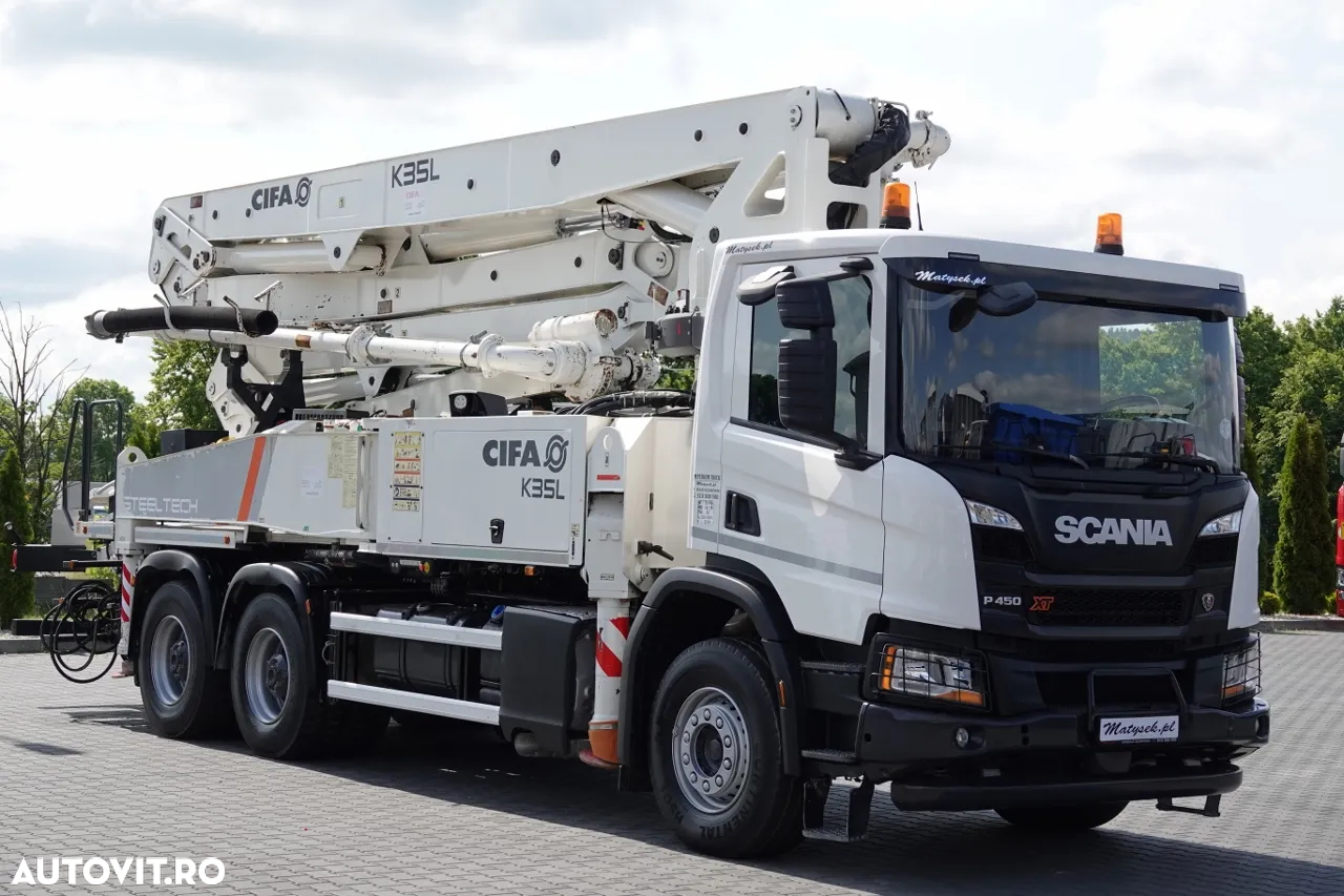 Scania P 450 XT / 6x4 / CIFA K35L POMPA BETON / 2019 / RADIO CONTROL / IMPORTAT - 5