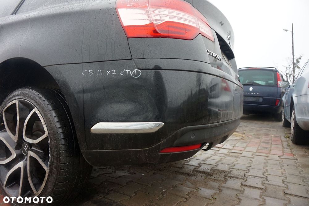 ZDERZAK TYLNY PDC C5 III X7 SEDAN KTVD  CZARNY CITROEN 2008-2017 - 2