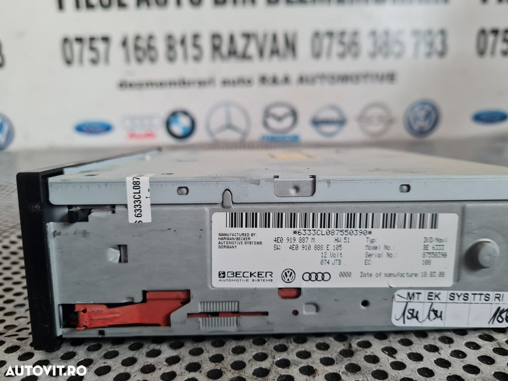 Modul Unitate Navigatie Audi A4 B8 A5 8T A6 C6 Cod 4E0919887M An 2008-2009-2010-2011-2012 - Dezmembrari Arad - 5
