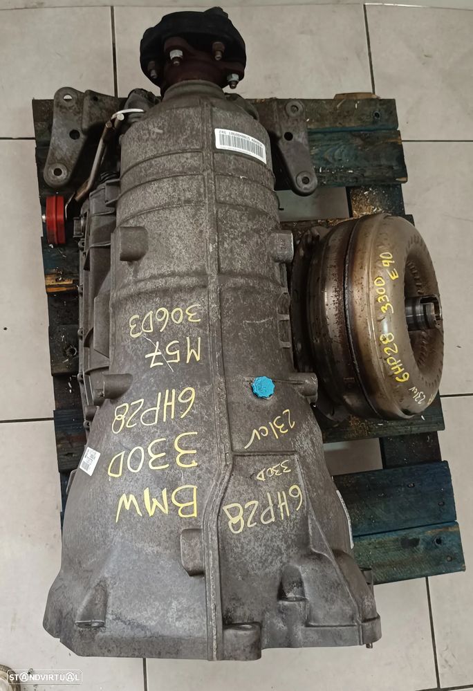 Motor Bmw 330D 231cv E90 M57 306D3 bloco aluminio caixa velocidades 6HP28 024WFC - 14