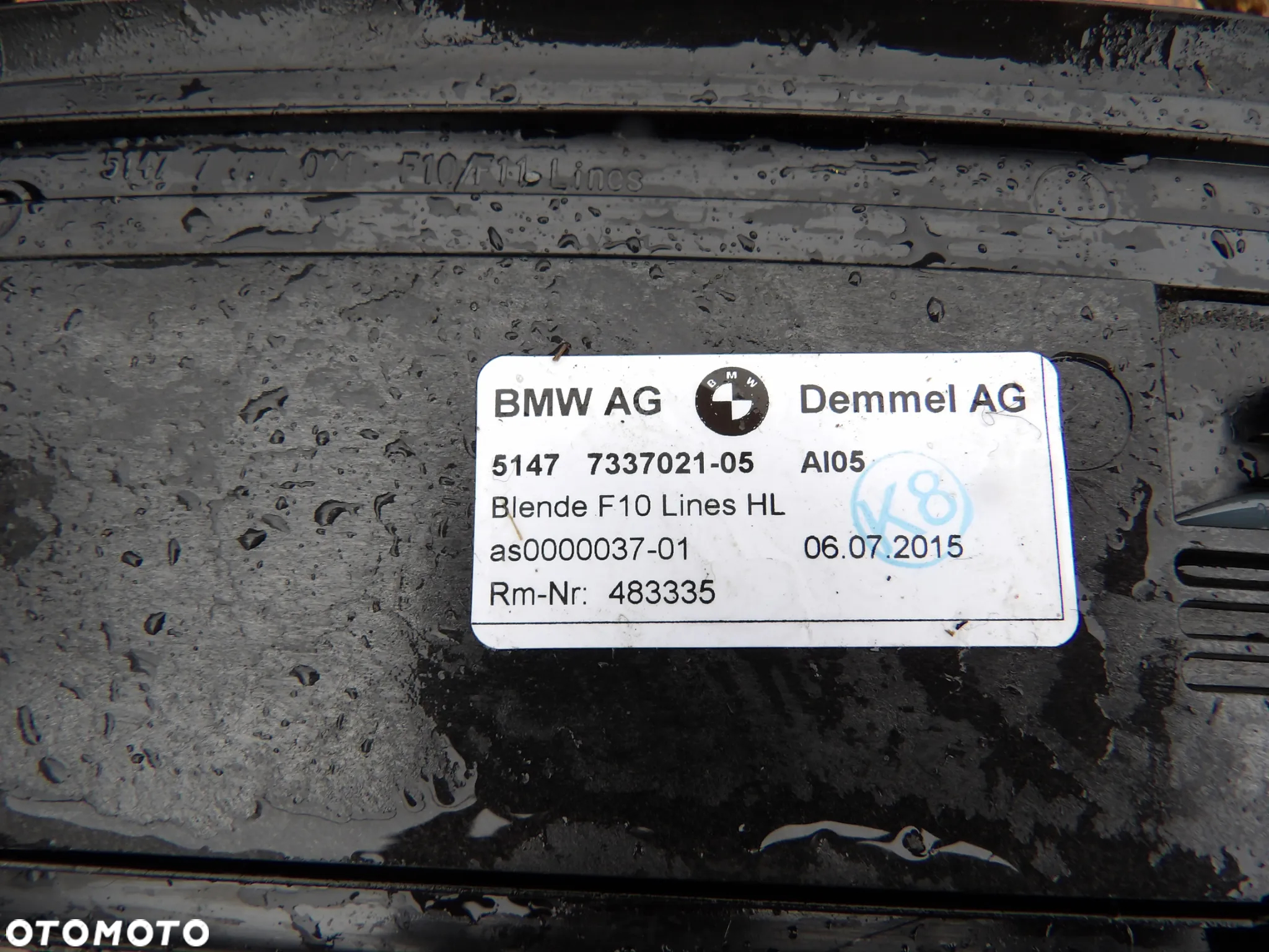 BMW - F10 - LISTWY PODŚWIETLANE - KOMPLET - 7337021 , 7337022 , 7337017 , 7337018 - 2