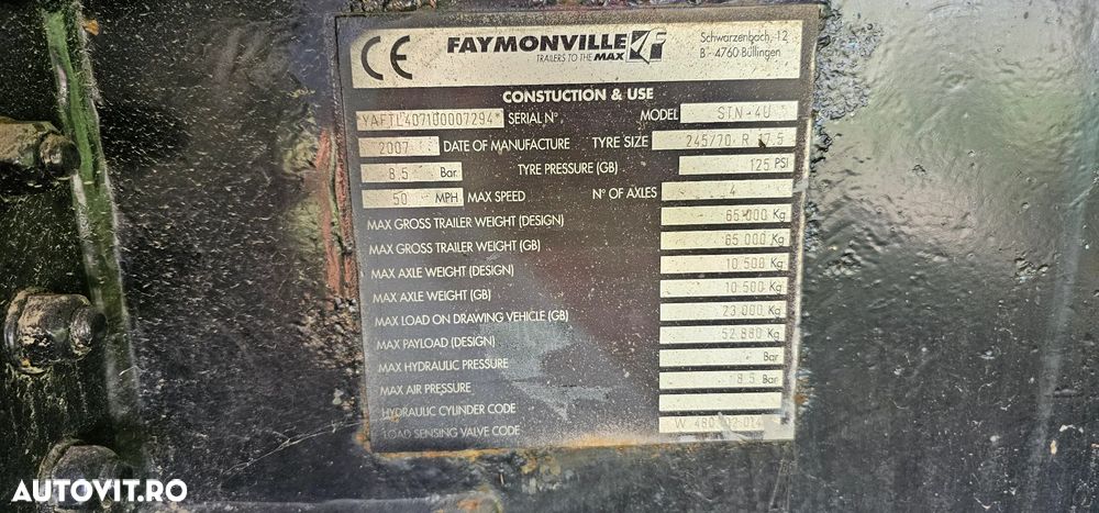 Faymonville Trailer 4 axe - 7