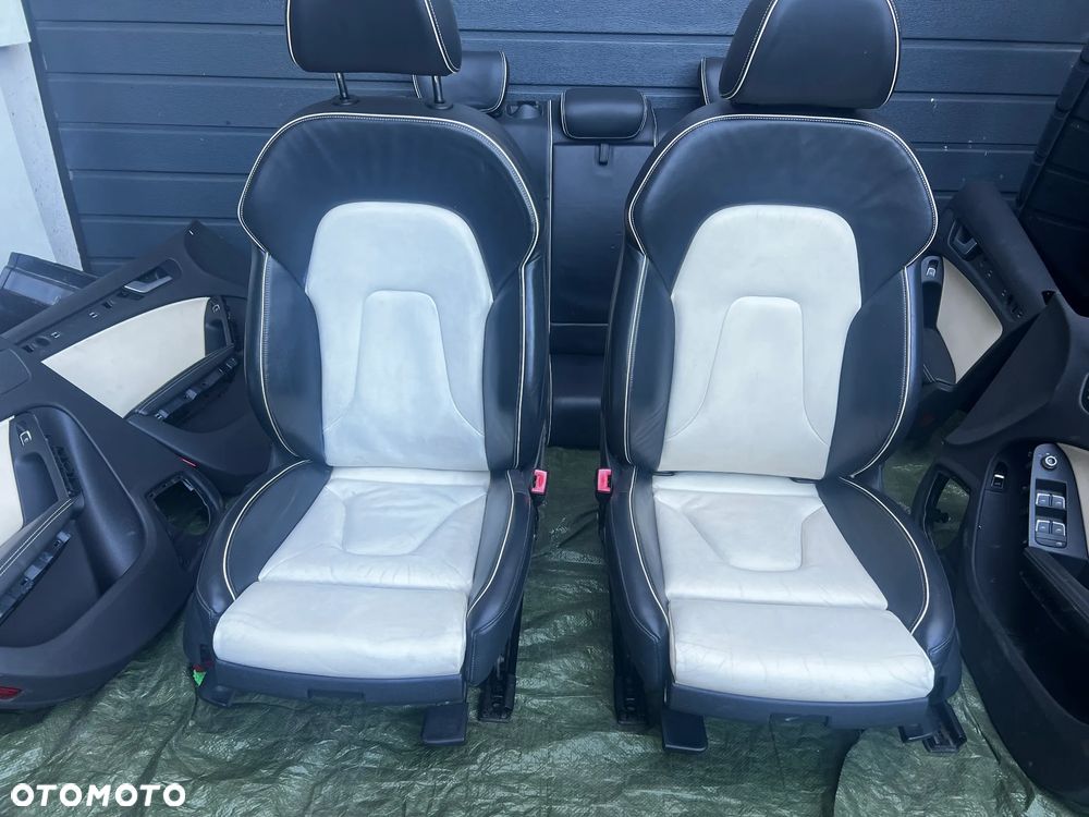 FOTELE BOCZKI AUDI A4 B8  SKÓRA GRZANE - 4