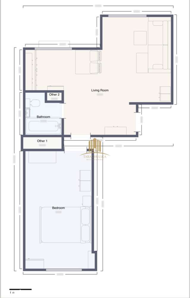 CIty Center | 1 bedroom | new bathroom