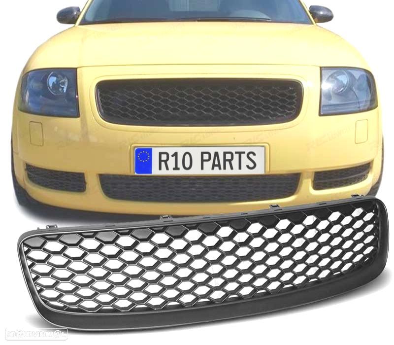 GRELHA FRONTAL AUDI TT 96-05 LOOK RS PRETO - 1