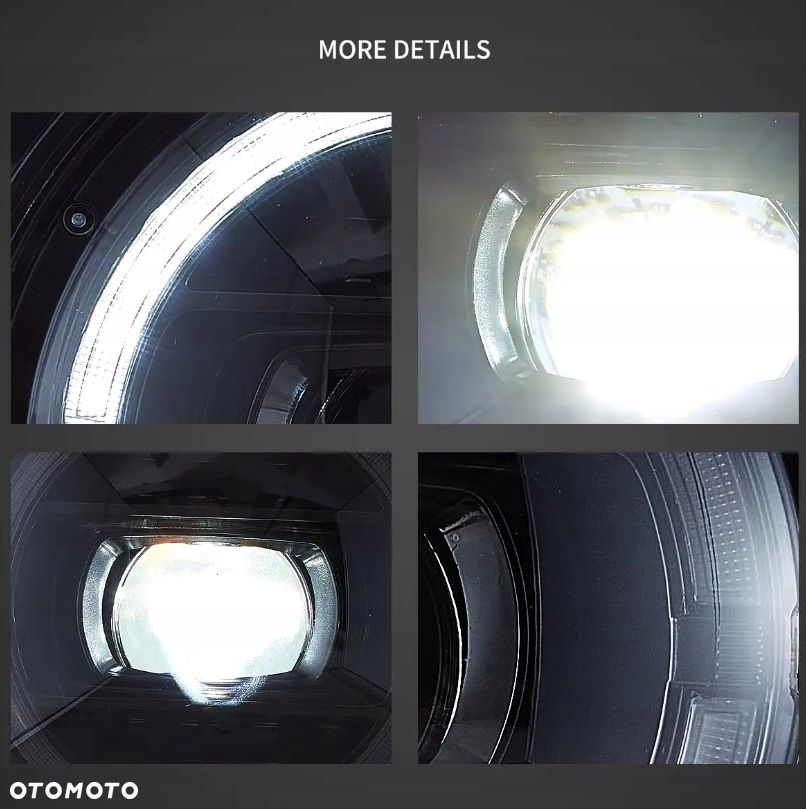 Reflektor Lampa kpl Vland Full Led Tuning Jeep Wrangler JL 4 IV Gladiator - 5