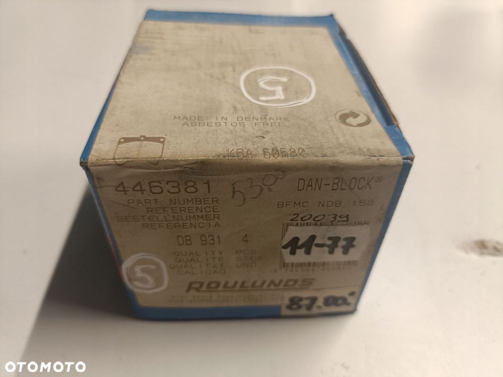 Mazda 323 III PRZEDNIE KLOCKI HAMULCOWE przód 446381 - 6