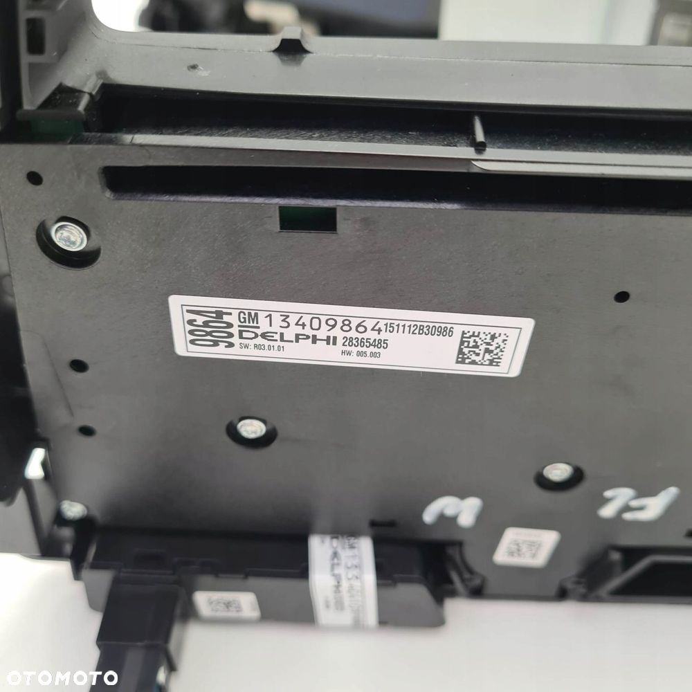opel meriva b zestaw nawigacja radio ekran panel - 6