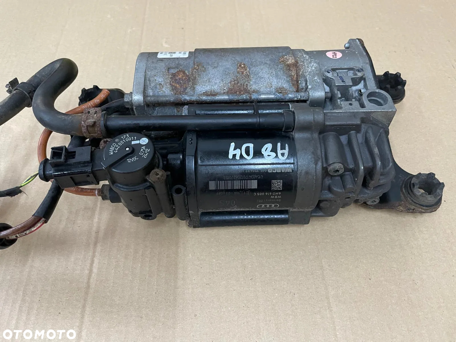KOMPRESOR SPRĘŻARKA ZAWIESZENIA AUDI A8 D4 3.0 TDI 4H0616005C - 2