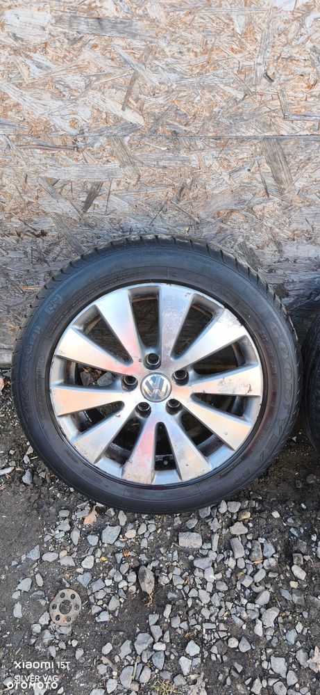 Alufelgi koła felgi opony 205 55 16 Volkswagen Touran golf passat 5x112 4szt oryginalne ET45 - 2