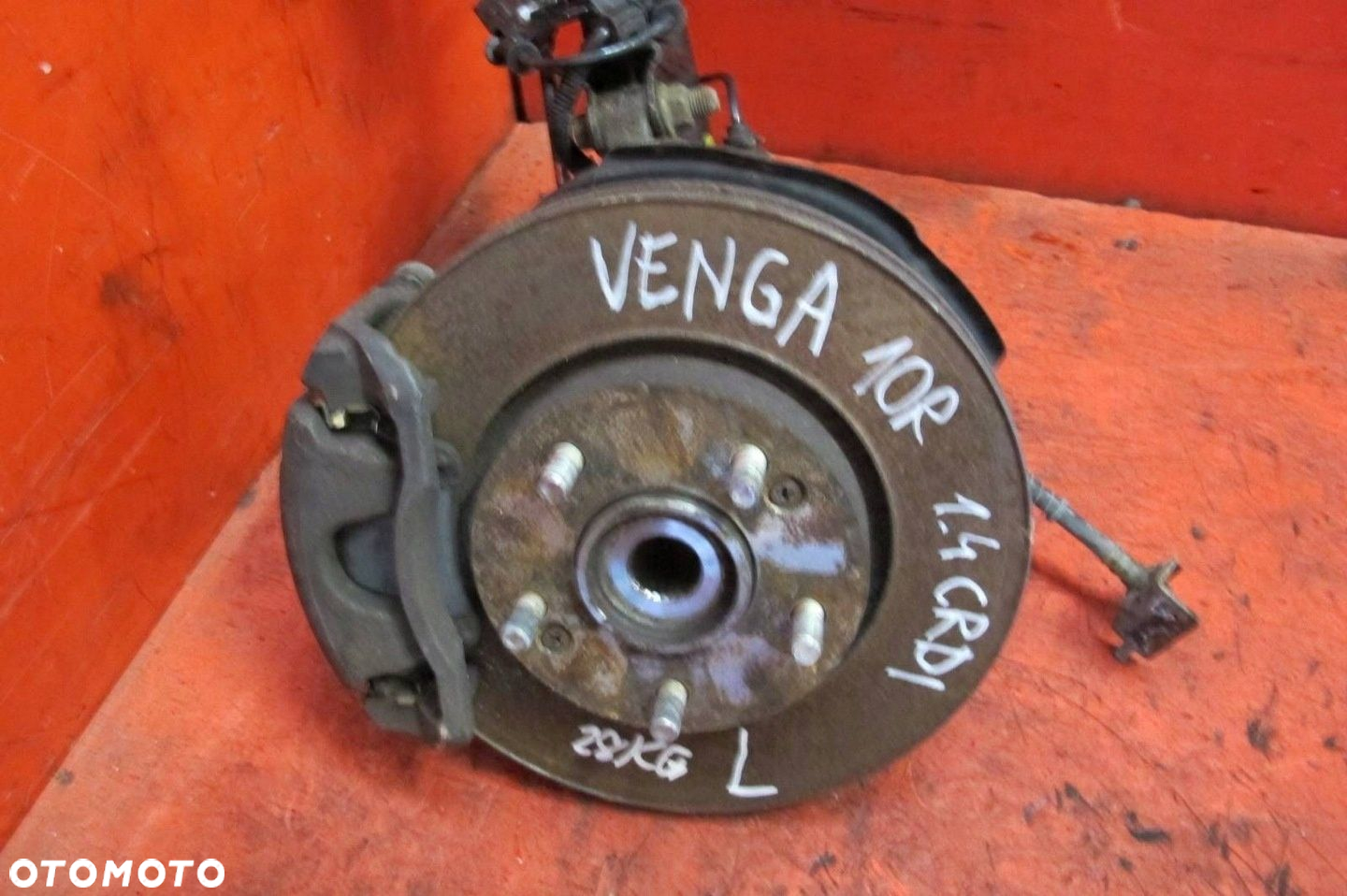 KIA VENGA YN 1.4 CRDI D4FC ZWROTNICA LEWA PRZÓD AMORTYZATOR MCPHERSON KPL - 4