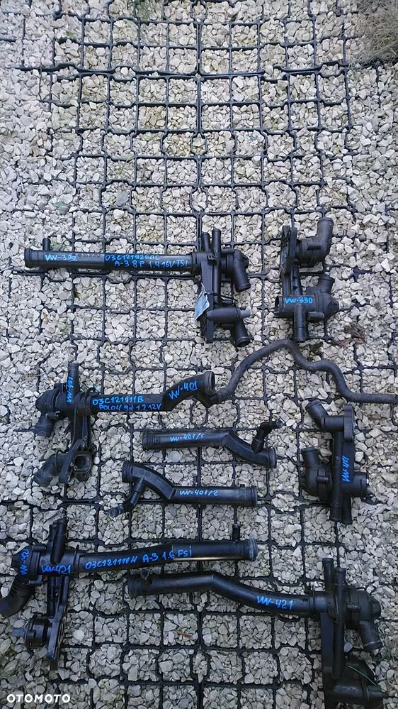 VOLKSWAGEN AUDI SEAT SKODA TERMOSTAT KRÓCIEC WODNY POMPA WODY - 11