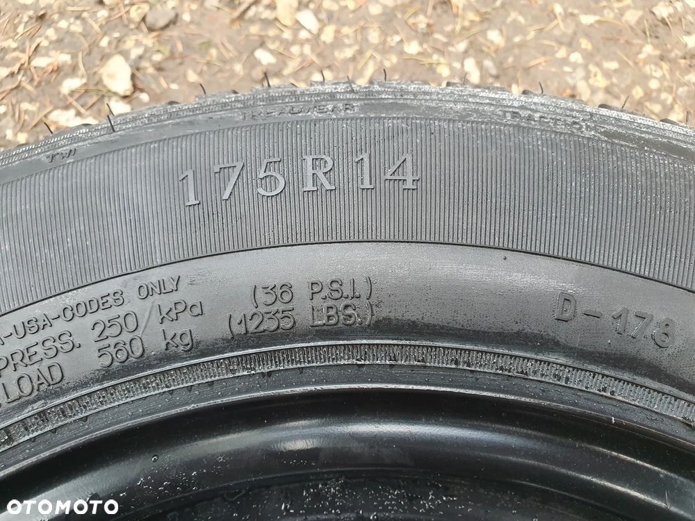KOŁO DOJAZDOWE Felga stalowa MW R1-1273 6Jx14 5x100 ET38  175R14  GOLF IV BORA AUDI A3 - 4