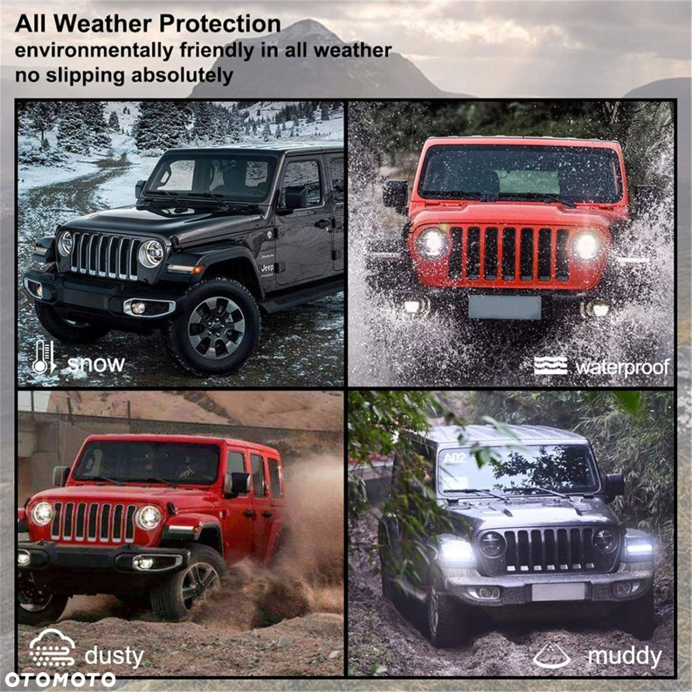 Komplet gumowych dywaników na podłogę Wrangler JL 2018 2D - 5