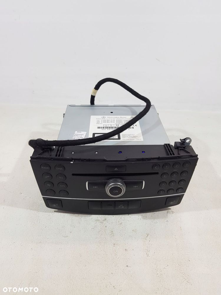 wyświetlacz nawigacja radio a2046801231 mercedes c-klasa w204 1.8 cgi kpl - 2