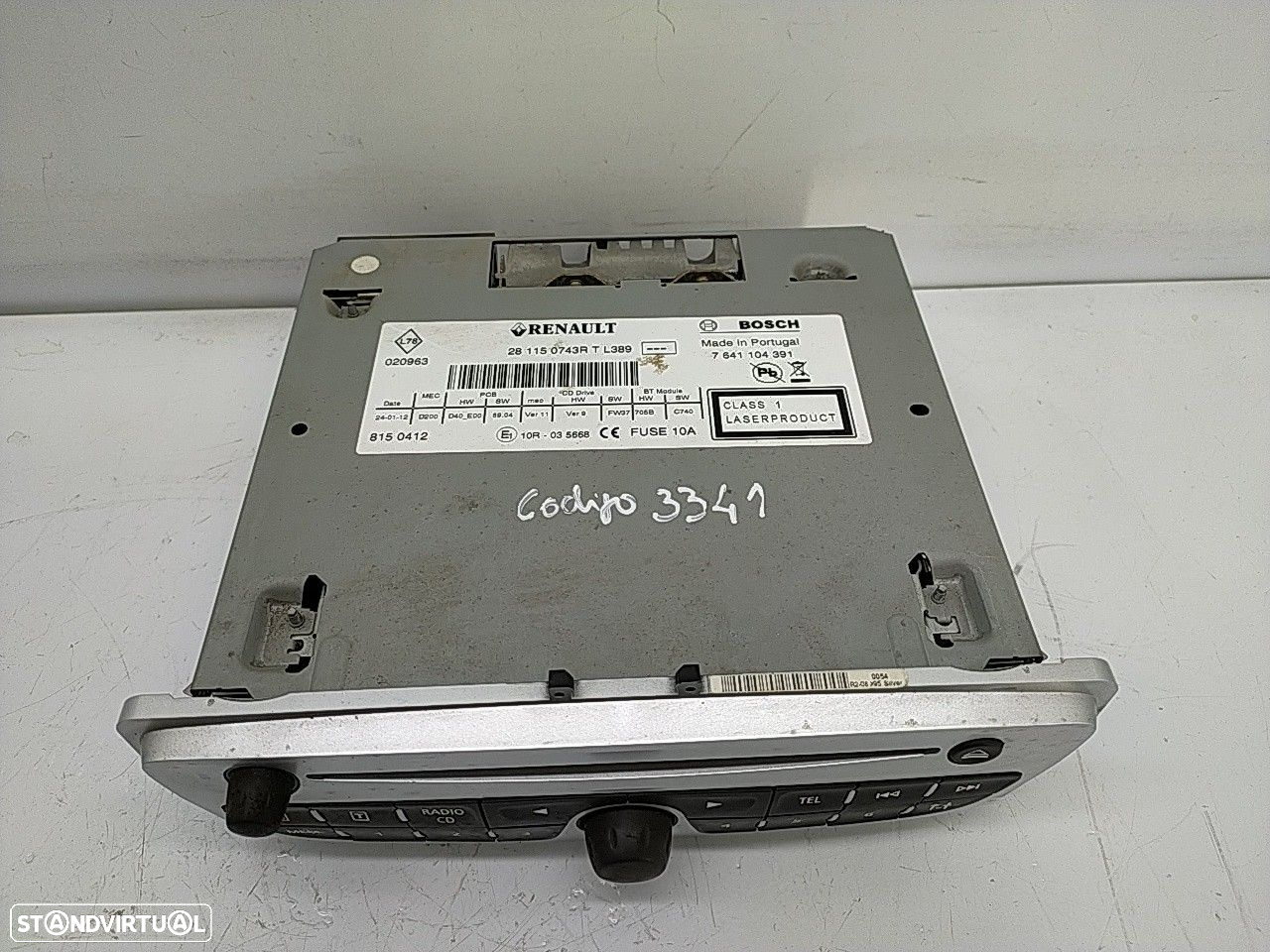 Auto Radio Cd Renault Megane Iii Grandtour (Kz0/1) - 2