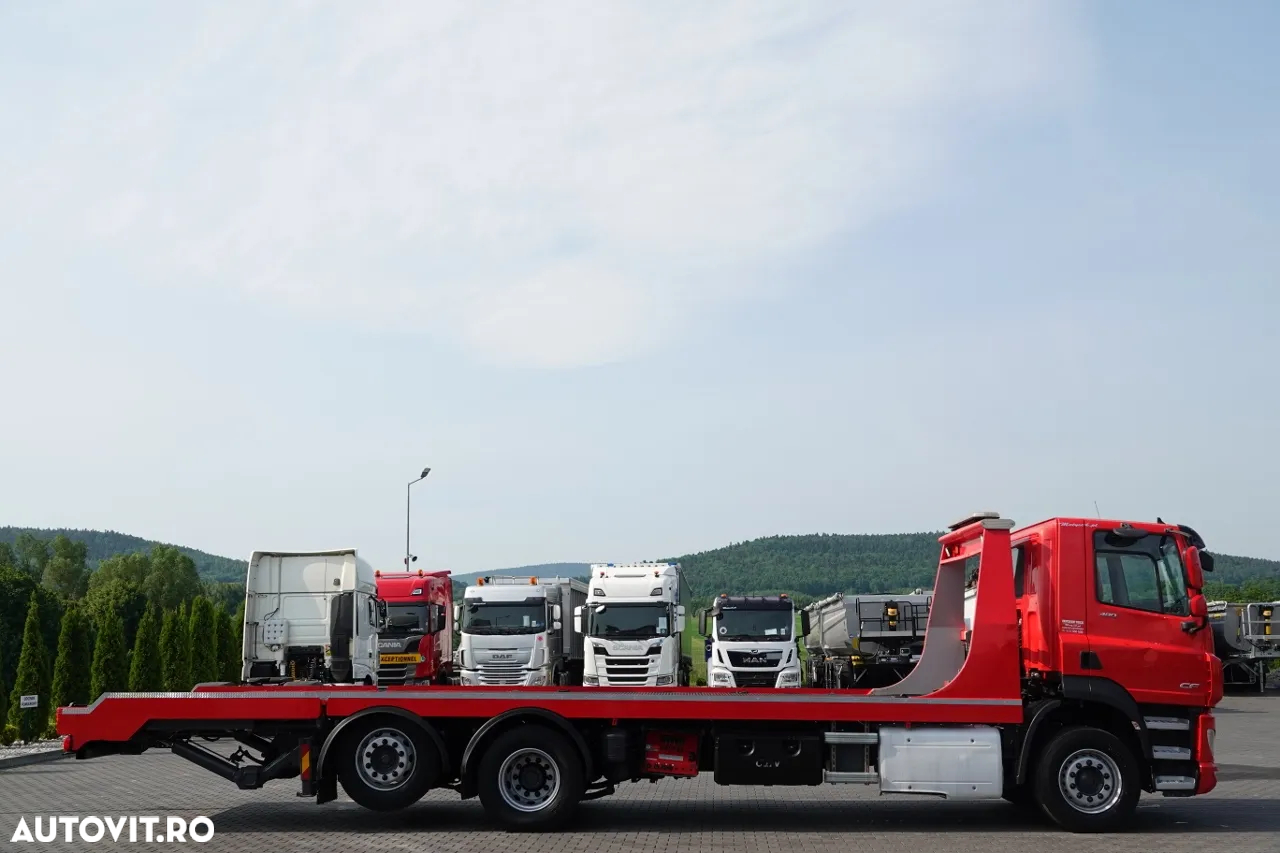 DAF CF 460 / AUTOTURISM CAMION / PLATFORMĂ / CALORIERE HIDRAULICE / TROLIU / EURO 6 - 12