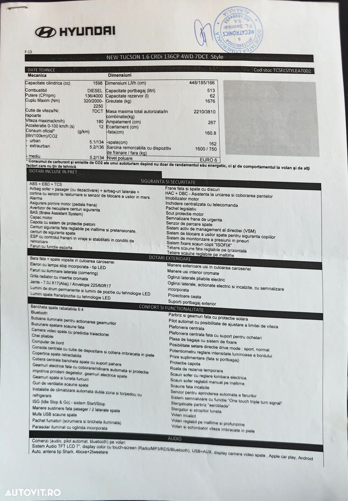 Hyundai Tucson 1.6 CRDi 4WD 7DCT Style - 12