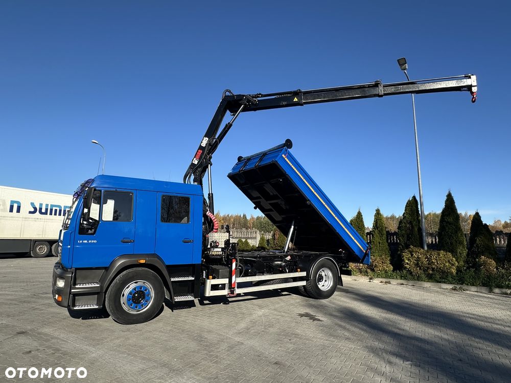 MAN LE 18.220 Wywrotka 3-stronna HDS HIAB 085 - 13