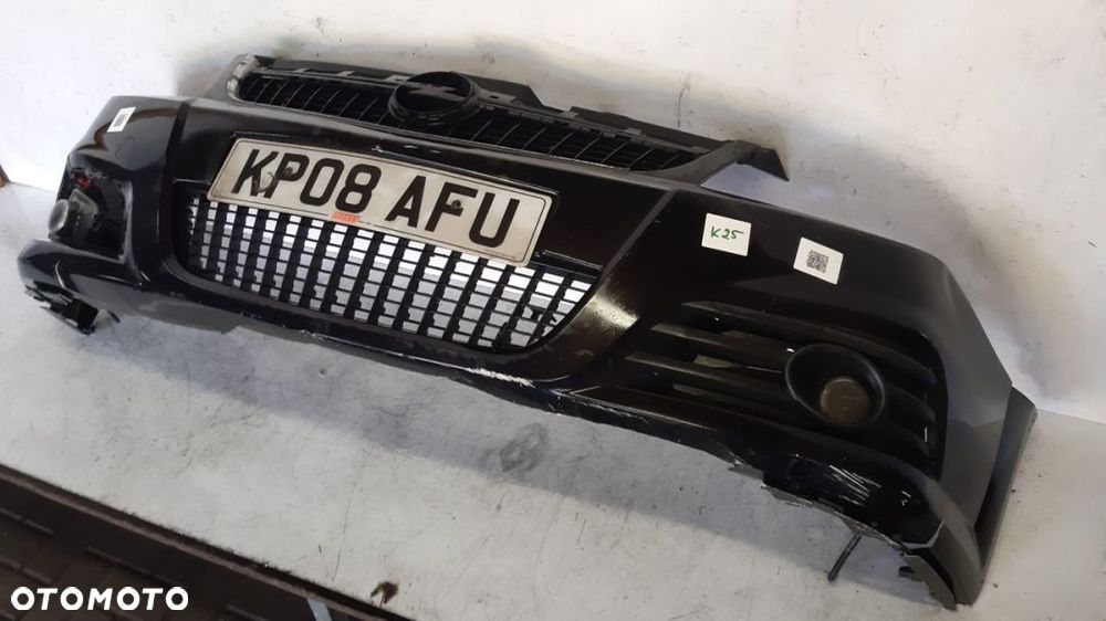 ^ ZDERZAK PRZÓD PRZEDNI OPEL VECTRA C LIFT FL Z20R CZARNY HALOGENY - 3