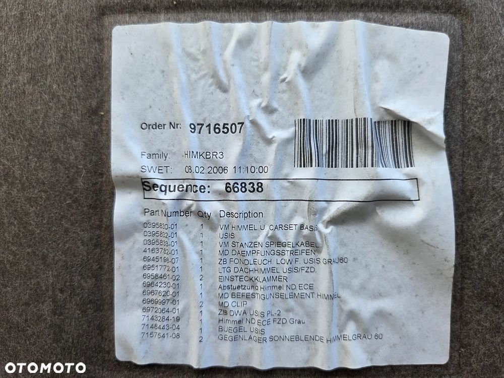 BMW 3 E90 PODSUFITKA JASNA 7143284 POMORSKIE - 5