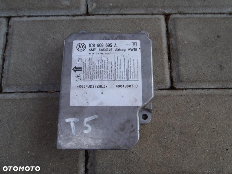 VW T5 SENSOR MODUŁ PODUSZEK AIRBAG 1C0909605A - 1
