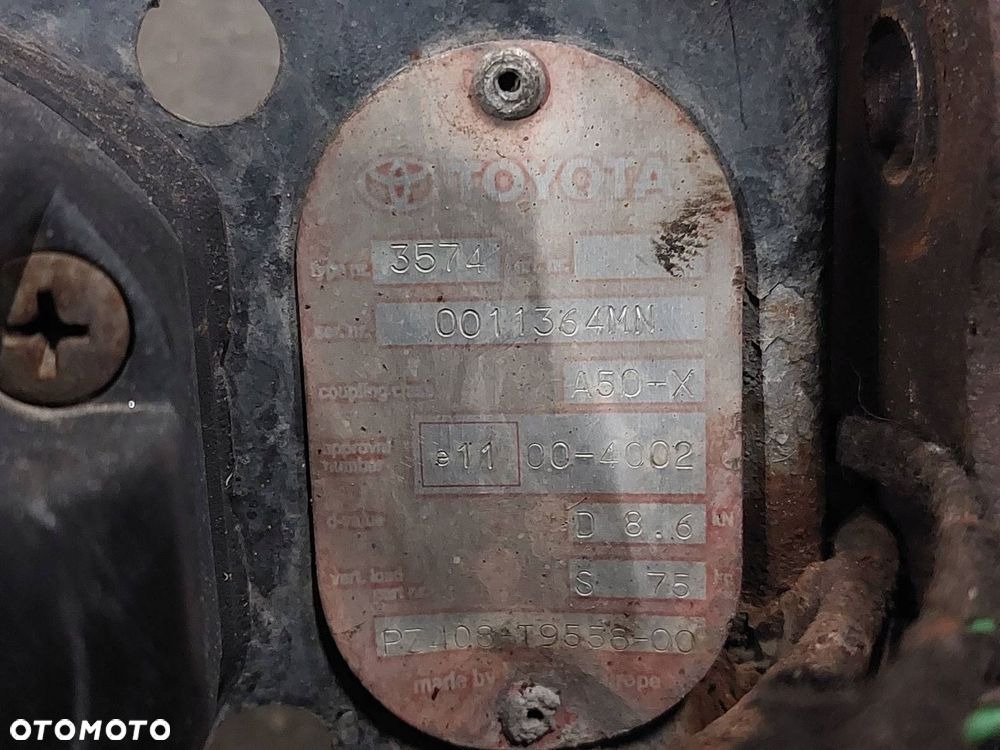 HAK HOLOWNICZY + TABLICZKA + WIĄZKA BRAK KULI TOYOTA AVENSIS T25 LIFT SEDAN - 4