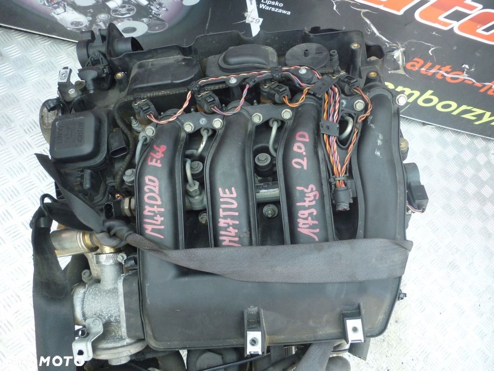 SILNIK BMW E46 2.0D M47D20 M47TUE 179 TYS - 2