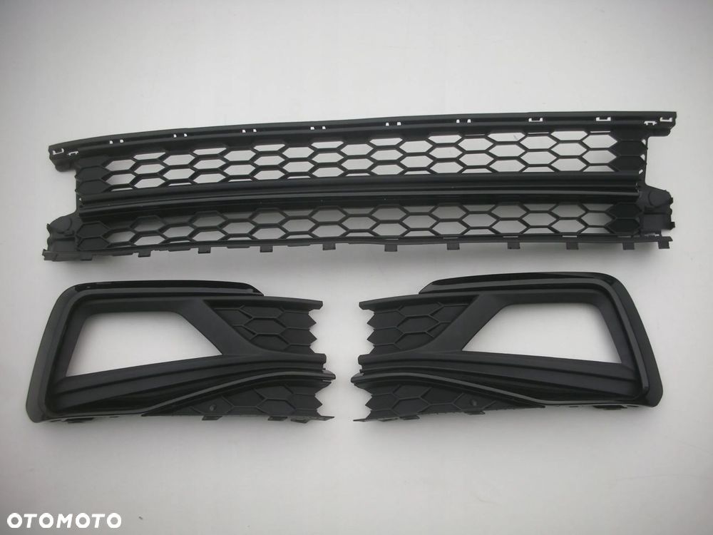 VW POLO KRATKA + LISTWA ŚRODKOWA ZDERZAKA PRZEDNIEGO 2018- GTI PRZÓD 2G0 - 2