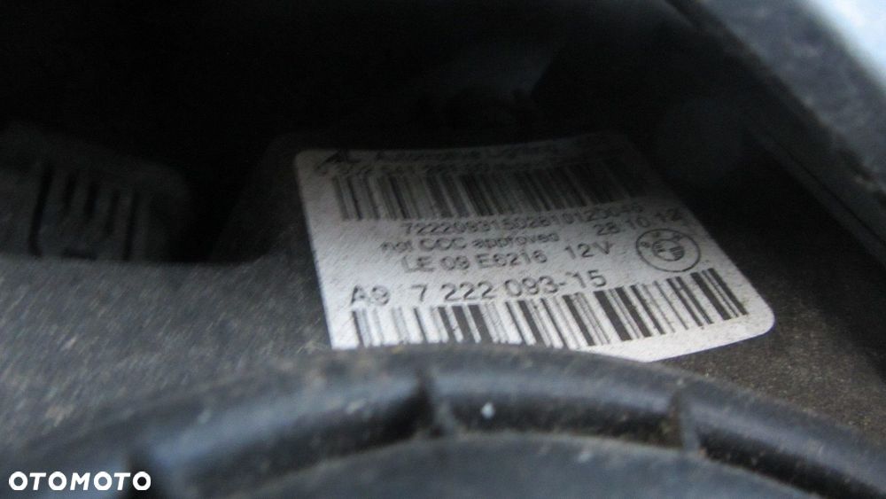 BMW 6 F06 F12 F13 LAMPA LEWA PRZEDNIA LEWY PRZÓD AHL XENON USA 7222093 - 3