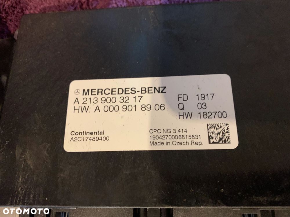 STEROWNIKI MODUŁY SKRZYNI BIEGÓW NAPIĘCIA MERCEDES E-KLASA W213 KOMBI A2139003217 A2059053414 - 4